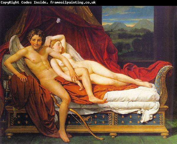 Jacques-Louis  David Cupid and Psyche1